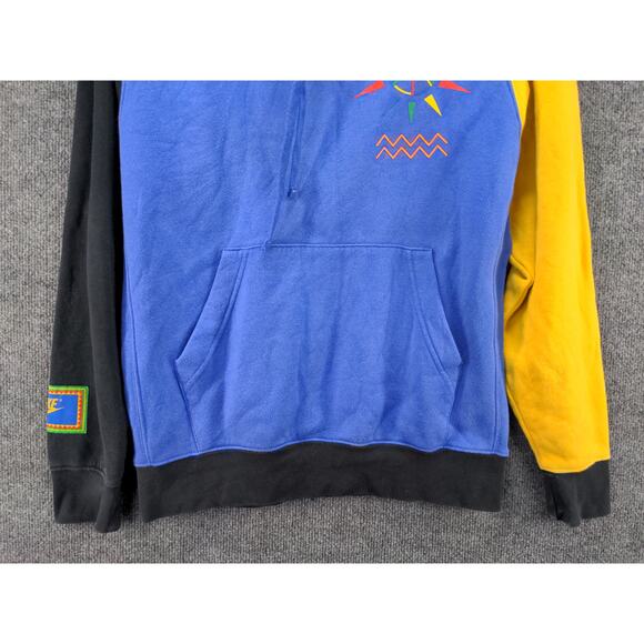Nike Urban Jungle Gym Color Block Blue Yellow Hoodie Sz S 336328-46b 21.5W 26.5L - Picture 4 of 10